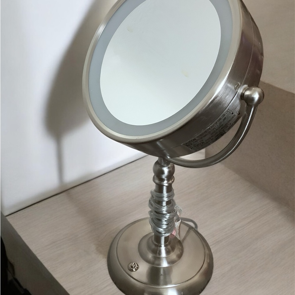Silver Vanity Mirror